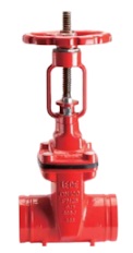 grooved resilient os&y gate valve