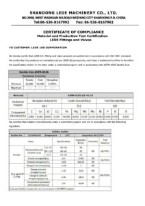 lede mill certificate (1) images 0
